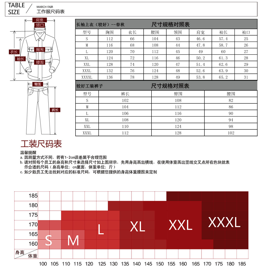 工作服裤子腰围33码换算成尺寸是多大